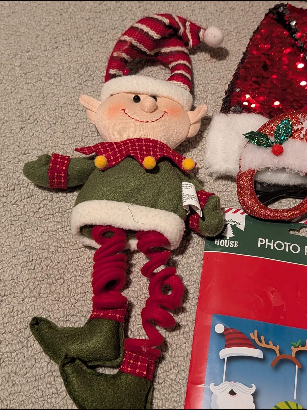 Target Christmas Photo Prop Bundle - Red, Green, White, Brown, Blue